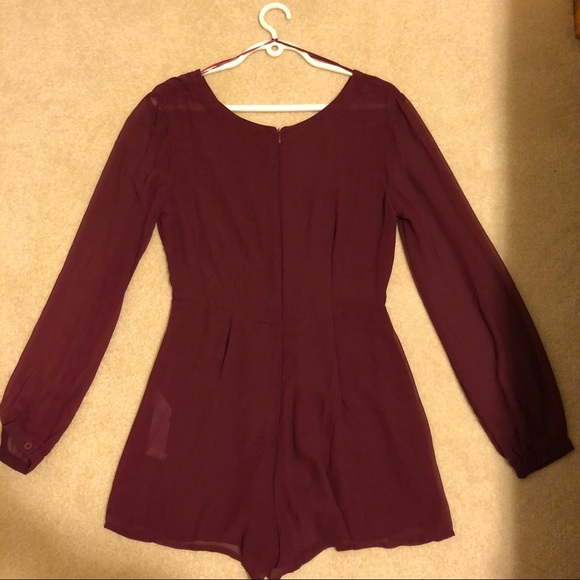 💜Cotton On Chiffon Long Sleeved Layered Playsuit - Picture 5 of 5